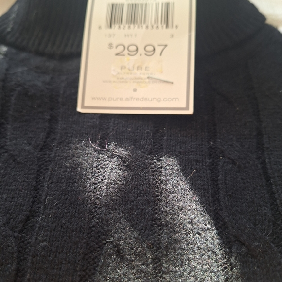 🖤 2 for 25$  NWT Alfred Sung  Cable knit sweater - Picture 2 of 8